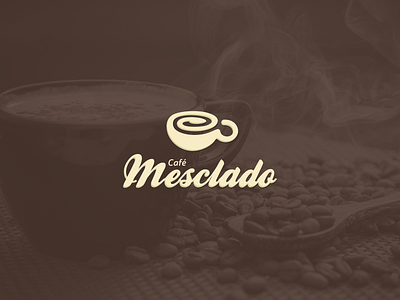 Café Mesclado coffe logo logotype