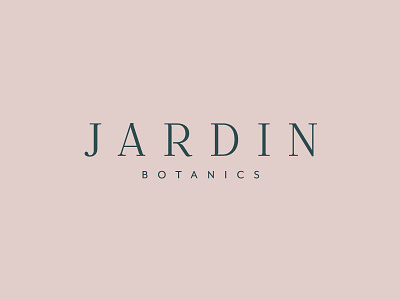 Jardin Botanics botanics garden jardin logo simple type