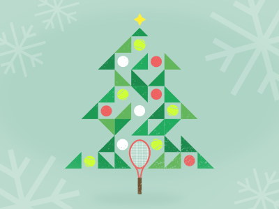Warmest Wishes christmas gif holiday tennis tree
