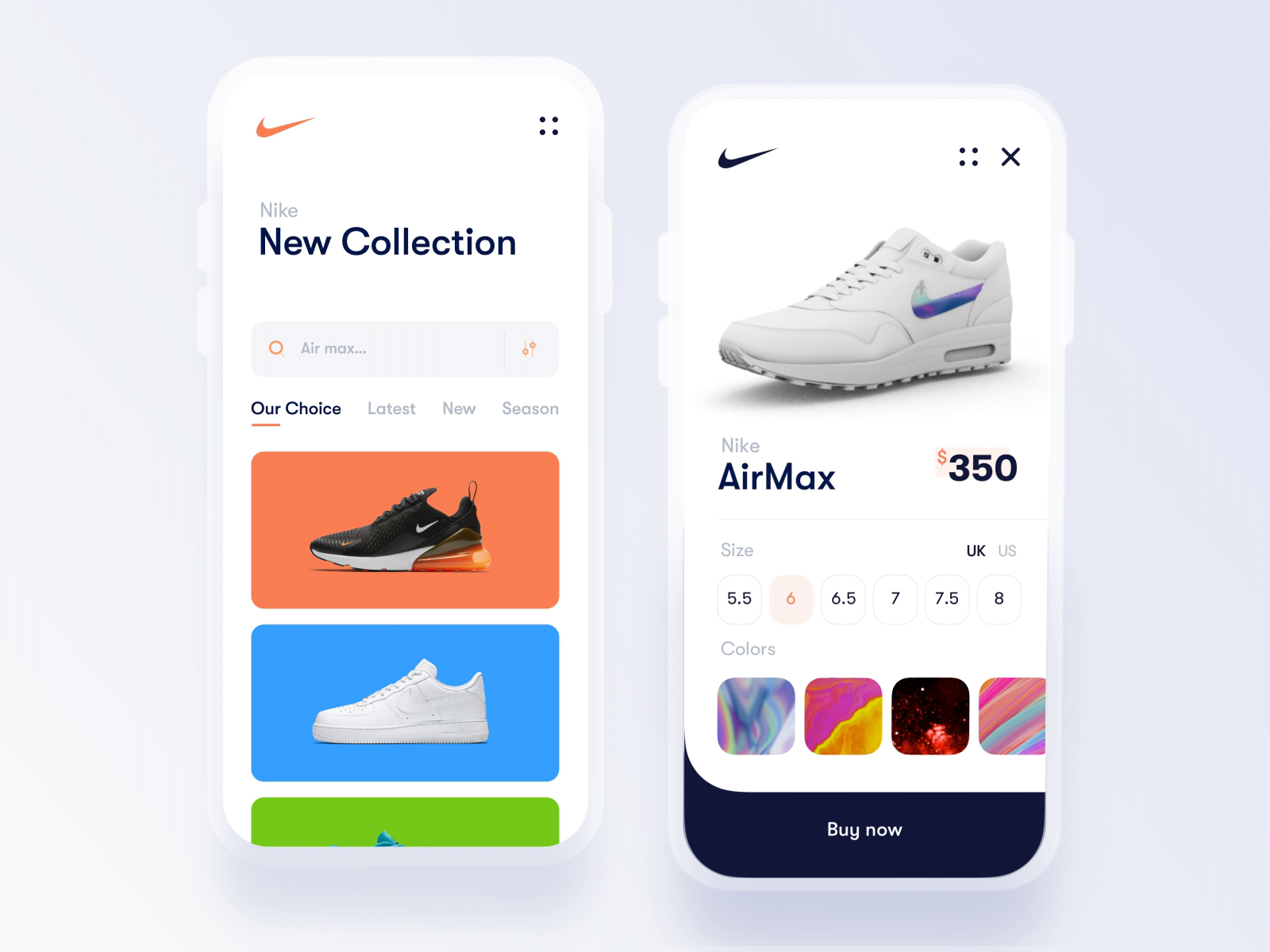 Nike Store 3D interaction by Ayoub kada for Orizon: UI/UX Design Agency ...