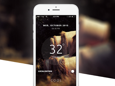 Day 015 - Weather Summer app blur challenge clean dashboard design mobile summer texas ui weather