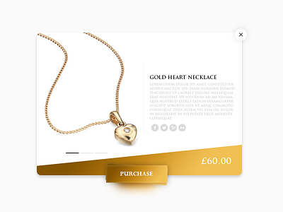 Day 036 - Jewellery Boutique app clean color design elegant element gold interface mobile ui ux