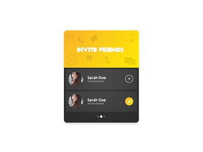 Day 037 - Invite Friends app challenge design interface invite mobile screen ui