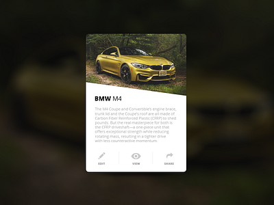 Day 064 - BMW Blog Post app blog bmw daily design mobile post super car ui ux web