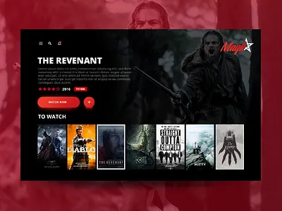 Day 072 - Magh Moroccan Movies TV App app challenge daily design interface mobile morocco netflix tv ui ux web