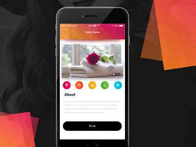 Day 076 - Home Store / Salon Mobile App Design UI