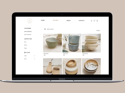 Pottery e-commerce daliy ui ecommerce pottery ui design ux design