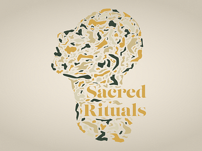 Sacred Rituals church design head illustration person vector