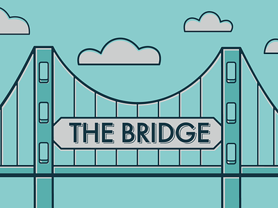 The Bridge bridge design graphic design illustration vector