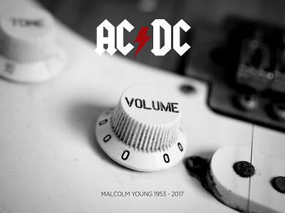 RIP Malcolm Young design graphic design malcolm young music rock