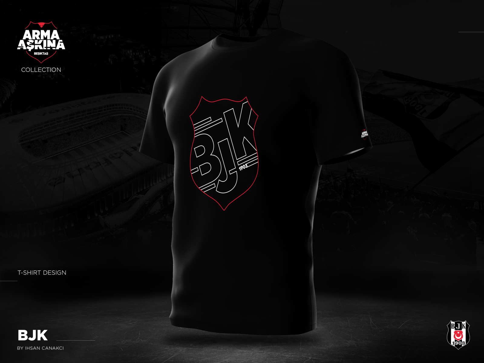 BJK T-shirt Design by İhsan Çanakcı on Dribbble