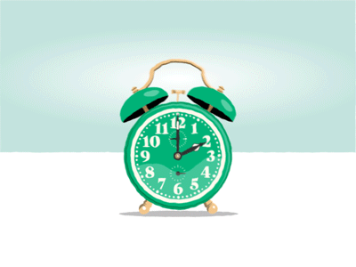 Alarm Clock after effects alarm clock clock flat illustration vector