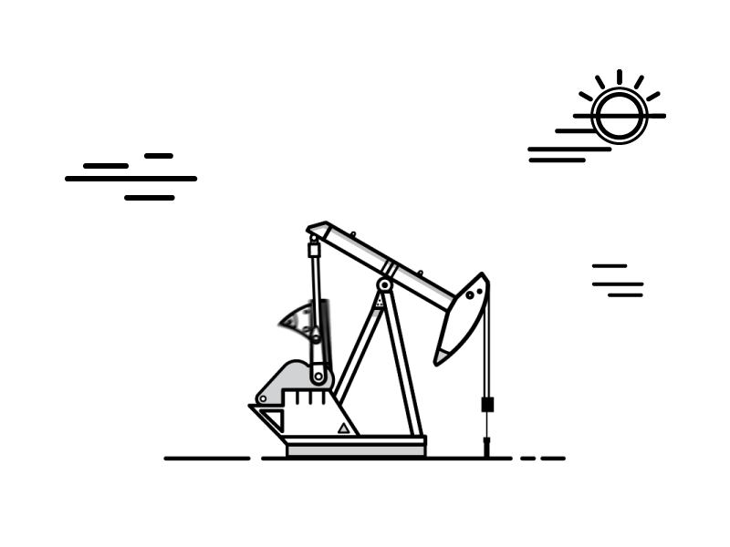 Pump Jack after effects gif looping machine oil pump pump jack