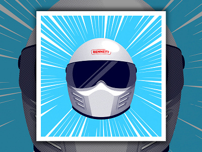 Driver Helmet Print helmet illustration illustrator print race car racecar screen print vector