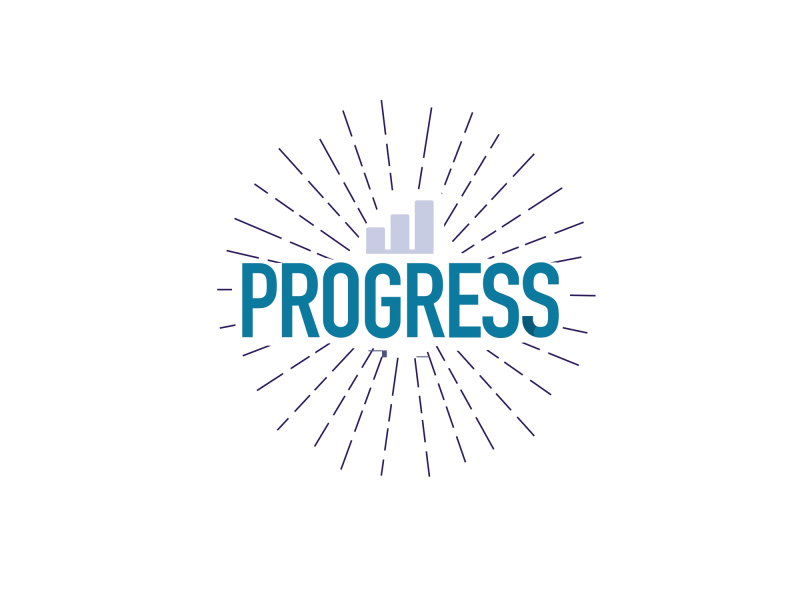 Progress animation gif letters progress text