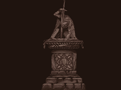 The Beheading Statue dark souls fanart statue