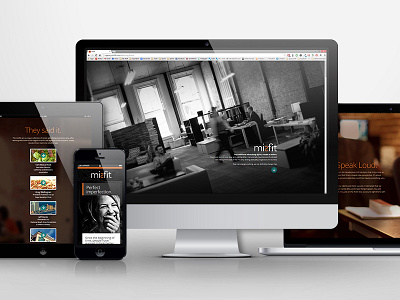 Misfit Agency website advertising agency full screen html responsive rwd web design website