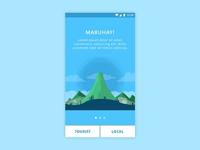 WIP - Chat With Locals Intro android app illustrations intro local mountain signup tourist
