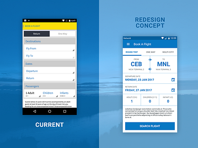Booking Screen | Airline Mobile App Redesign Concept (WIP) airline android booking concept departure flights mobile redesign travel uidesign