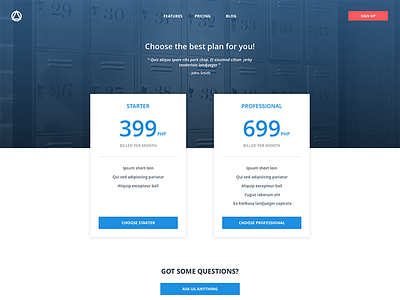  Accounting Webapp - Pricing page