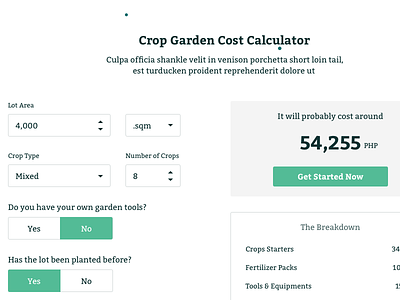 #DailyUI :: 004 - Calculator calculator dailyui form green minimalist nature uidesign