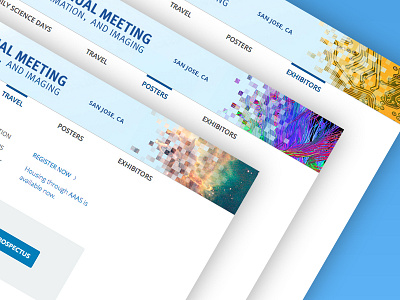 Annual Meeting randomized headers conference desktop event pixels random randomized ui ux