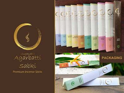 Agarbatti Packaging (Incense Sticks) branding corel draw design logo package packaging