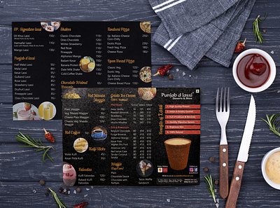 Menu Card Design branding colourful corel draw design menu card menu design photography photoshop