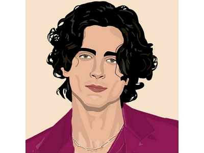 Timothee Chalamet illustration digital art