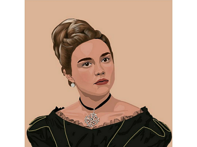 Florence Pugh illustration digital art