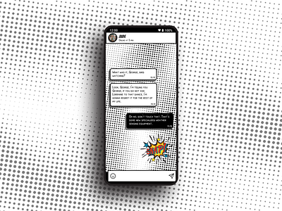Comics Messager • Direct Messaging app daily ui design dm messager mobile ui ux