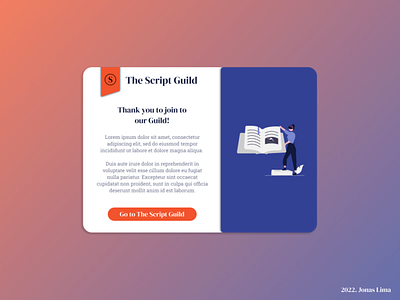 The Script Guild • Email Receipt daily ui design email email receipt ui ux web