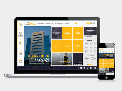 Responsive re-design bank homepage interface ui ux web design