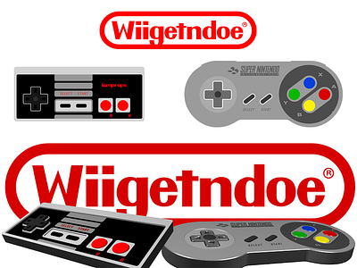 NES x SNES Controllers (Vector and 3D Render)