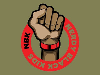 Nerdy Black Kids | LOGO DESIGN branding illustration logo vector