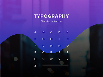 Article Cover: Typography Edition design gradient lettering typography ui user experience ux