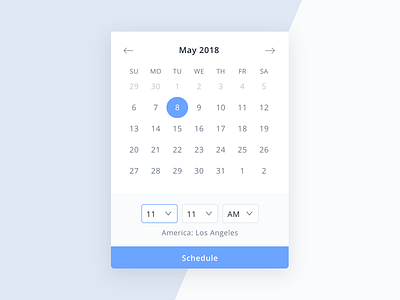 Schedule Dribbble broadcast calendar dates facebook messenger messenger picker scheduling time