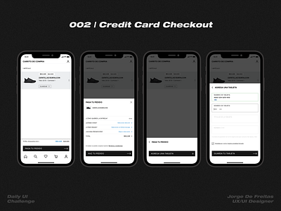 Day 002 | Credit Card Checkout | 100 days UI challenge adidas
