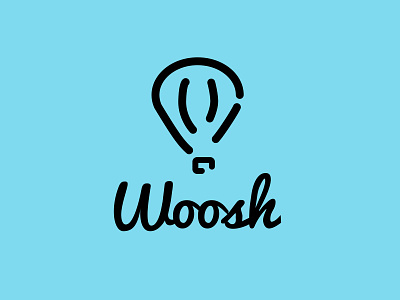 Woosh Logo dailylogochallenge dailylogochallengeday2 flatdesign logo vector