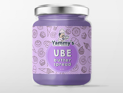 Ube Butter label design @design @labeldesign @vector