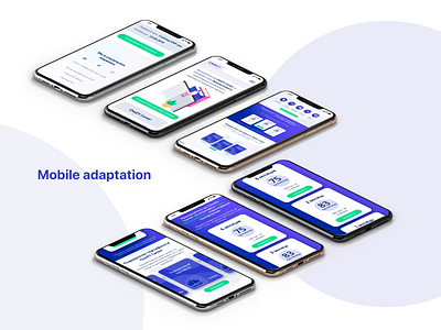 ChoiZY Career/ Mobile adaptation adaptive design blue education