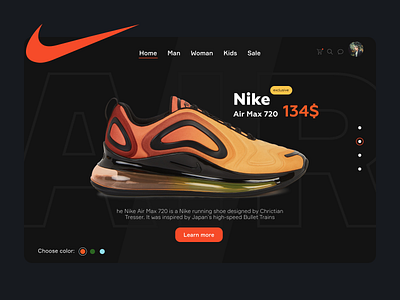 Sneaker nike 720 nike nike air max sneaker web design web development