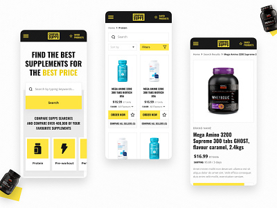 eCommerce - Web design app design branding design e commerce e commerce site ecommerce ecommerce site mobile ada mobile app mobile design product product card ui uiux ux vitamins web design web site design webdesign