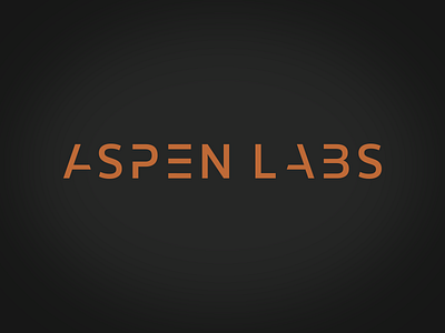 Aspen Labs Logo & Identity brand copper electrical engineering identity logo wordmark