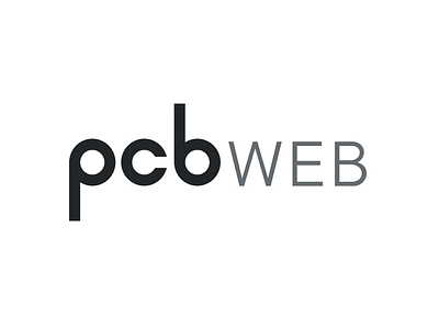 PCBWeb logo branding electronics identity logo pcb wordmark