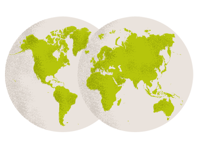 Global globe green grey illustration texture