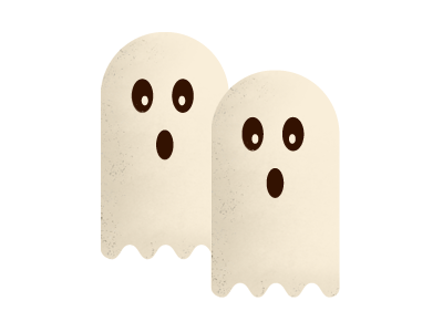 Boo! ghost halloween illustration texture