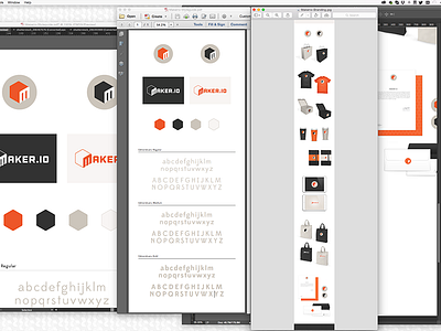 Maker.io Branding progress shot