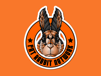 Fat Rabbit Network! art branding design illustration illustrator logo photoshop print ui vector