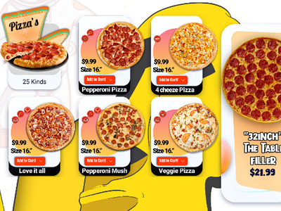 Pizza Delivery online delivery pizza restaurant ui ux web design website